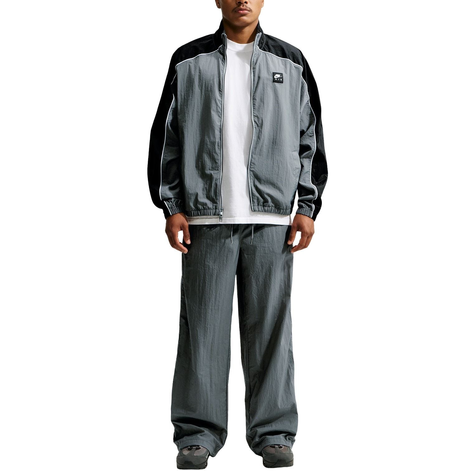 Nike Air Woven Track Jacket 'Smoke Grey Black' IM5568-084