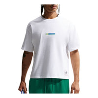 Nike NSW Boxy Futbol Loose T-Shirt 'White Canary Lt Photo Blue' IR8961-100