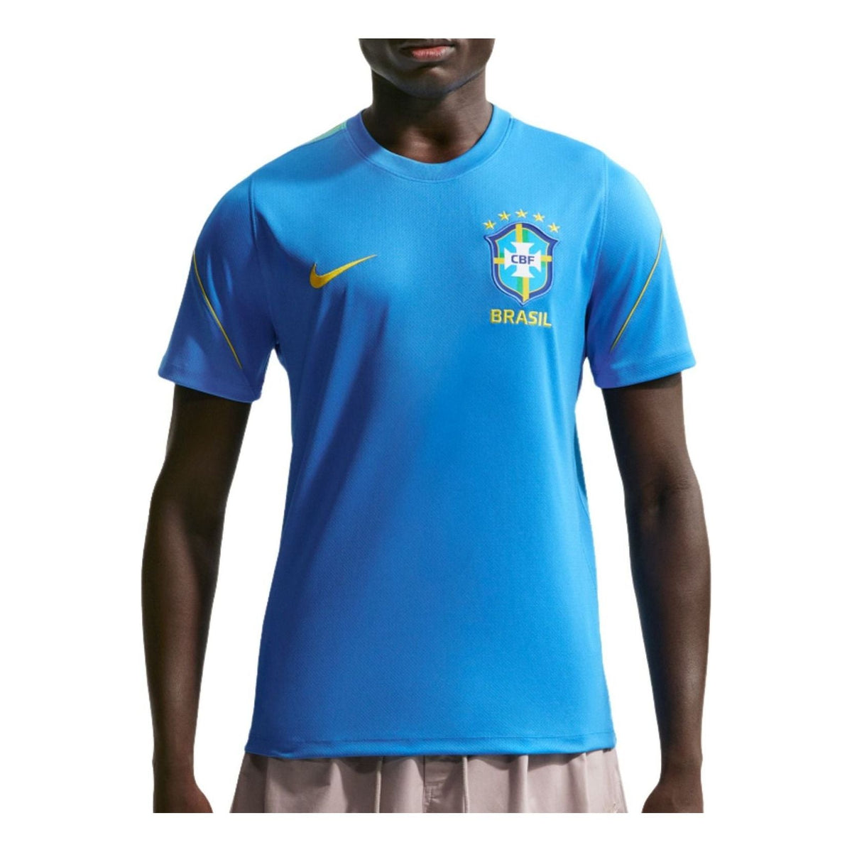 Nike Brazil 2026 Strike T-Shirt 'Light Photo Blue Light Menta Midwest Gold' IB4964-435