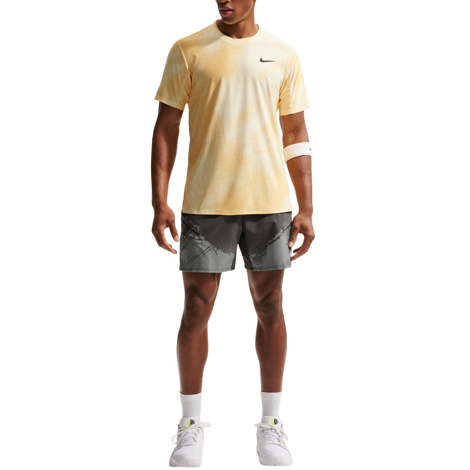 Nike Court Slam Dri-FIT ADV T-Shirt 'Alabaster Topaz Gold Black' IB1016-744