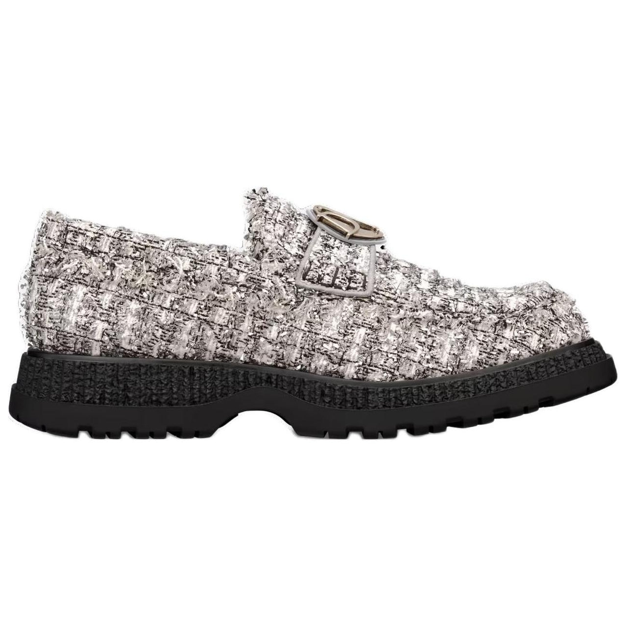 DIOR Buffalo Loafers Men's Silver