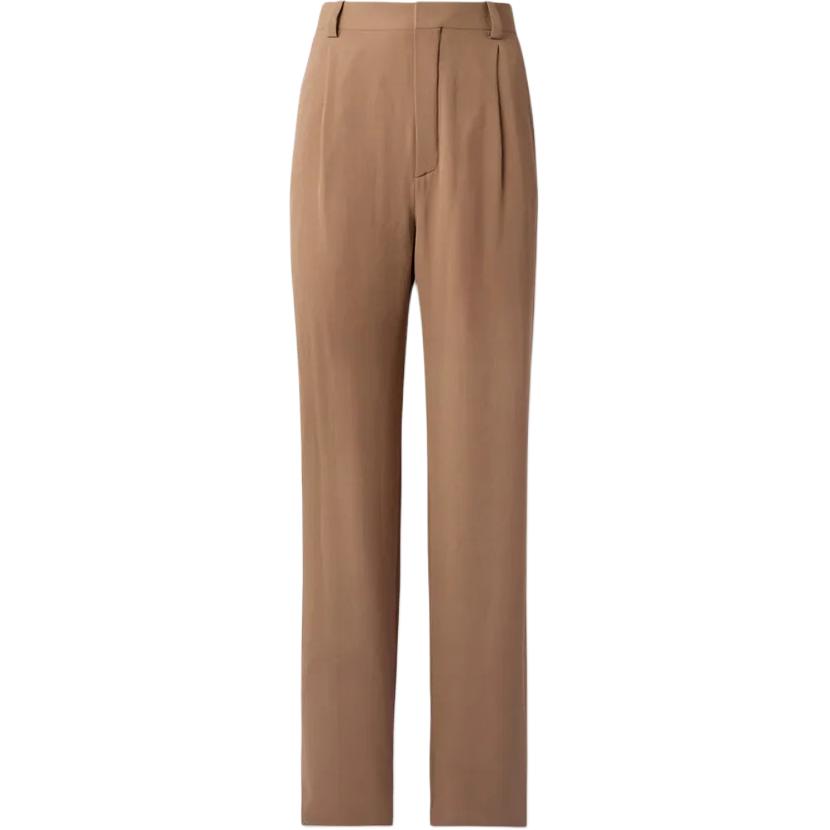 SAINT LAURENT High Waist Straight Leg Trousers