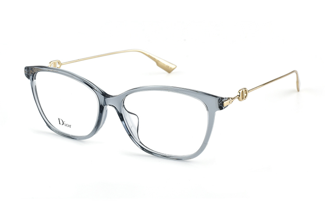 DIOR Alloy Plate Frame Irregular Shape Eyeglass Frames Unisex Gold
