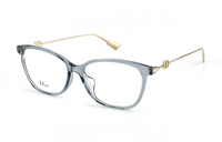 DIOR Alloy Plate Frame Irregular Shape Eyeglass Frames Unisex Gold
