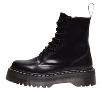 Dr. Martens Jadon White Stitch Smooth Platform Boots 'Black' 32196001