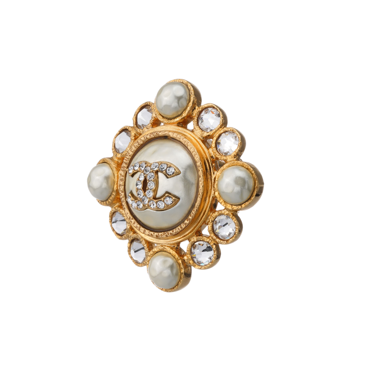 CHANEL Earrings Women's Gold