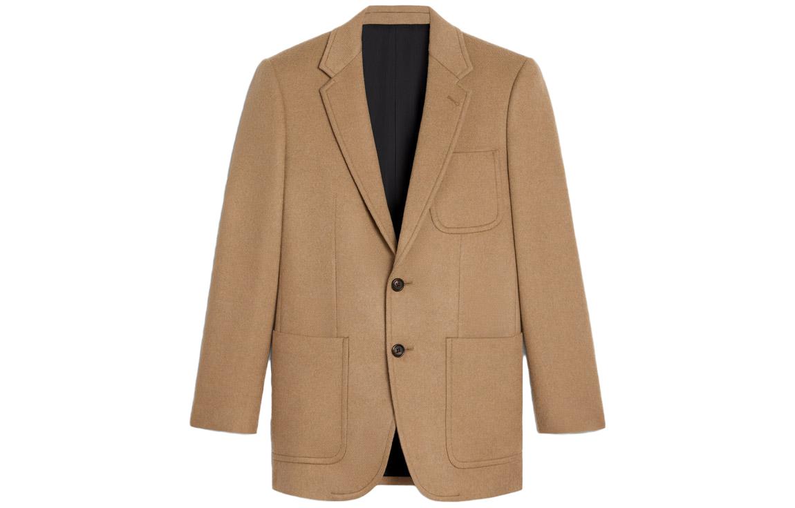 CELINE Business Suits Coats Women's Khaki