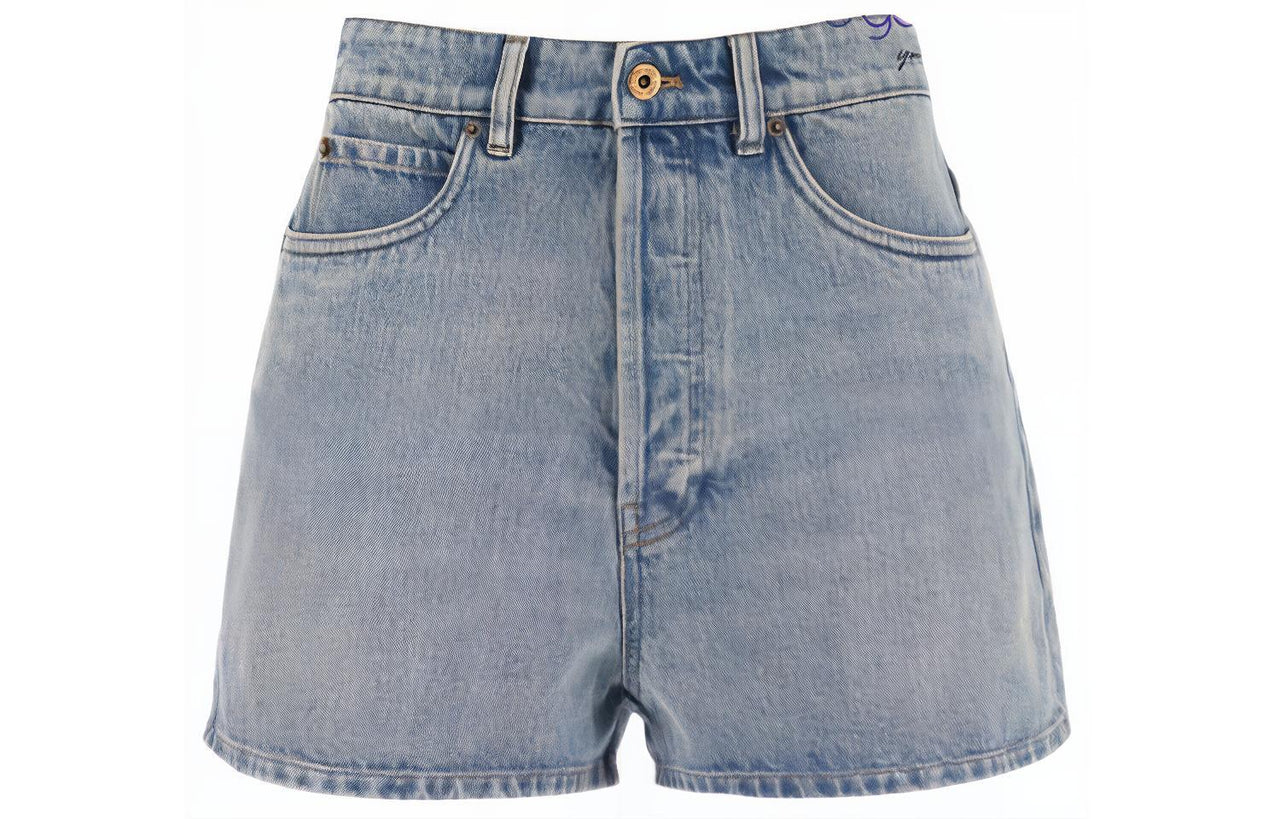 MIU MIU Denim Shorts Women's Blue
