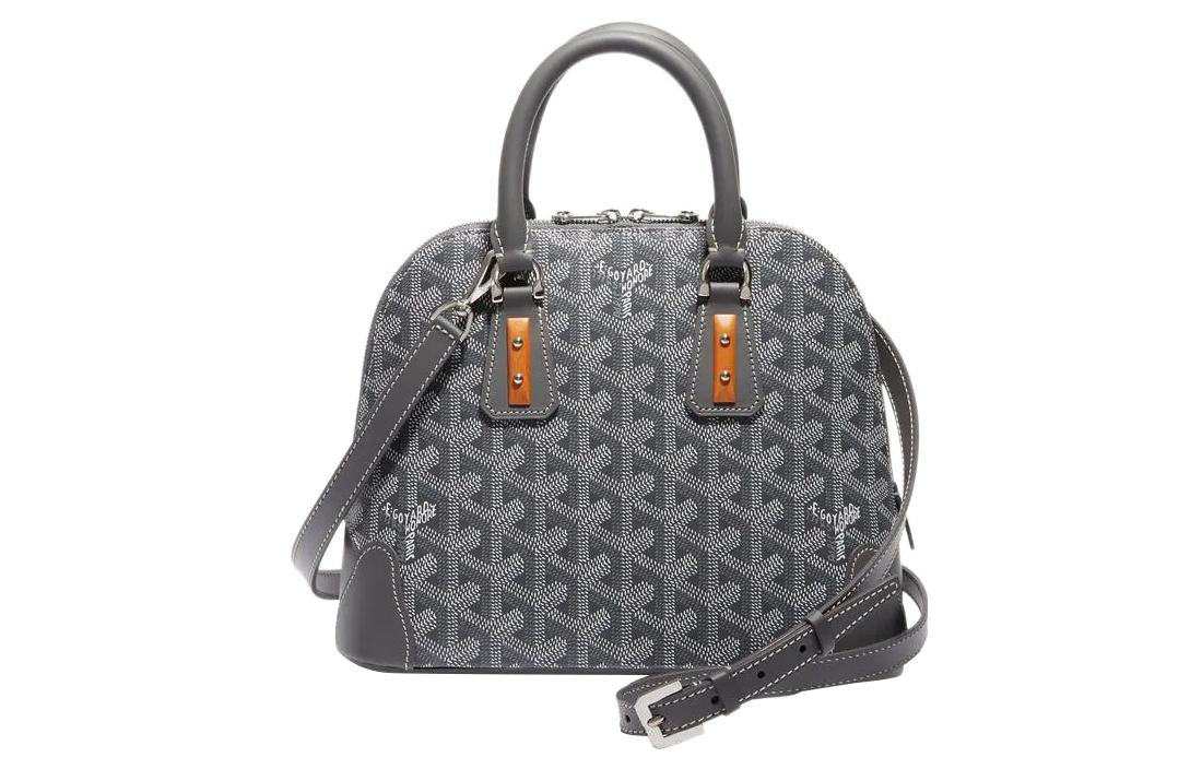 GOYARD Cow Leather Dog's Teeth Bag Straps Small Size Unisex Gray