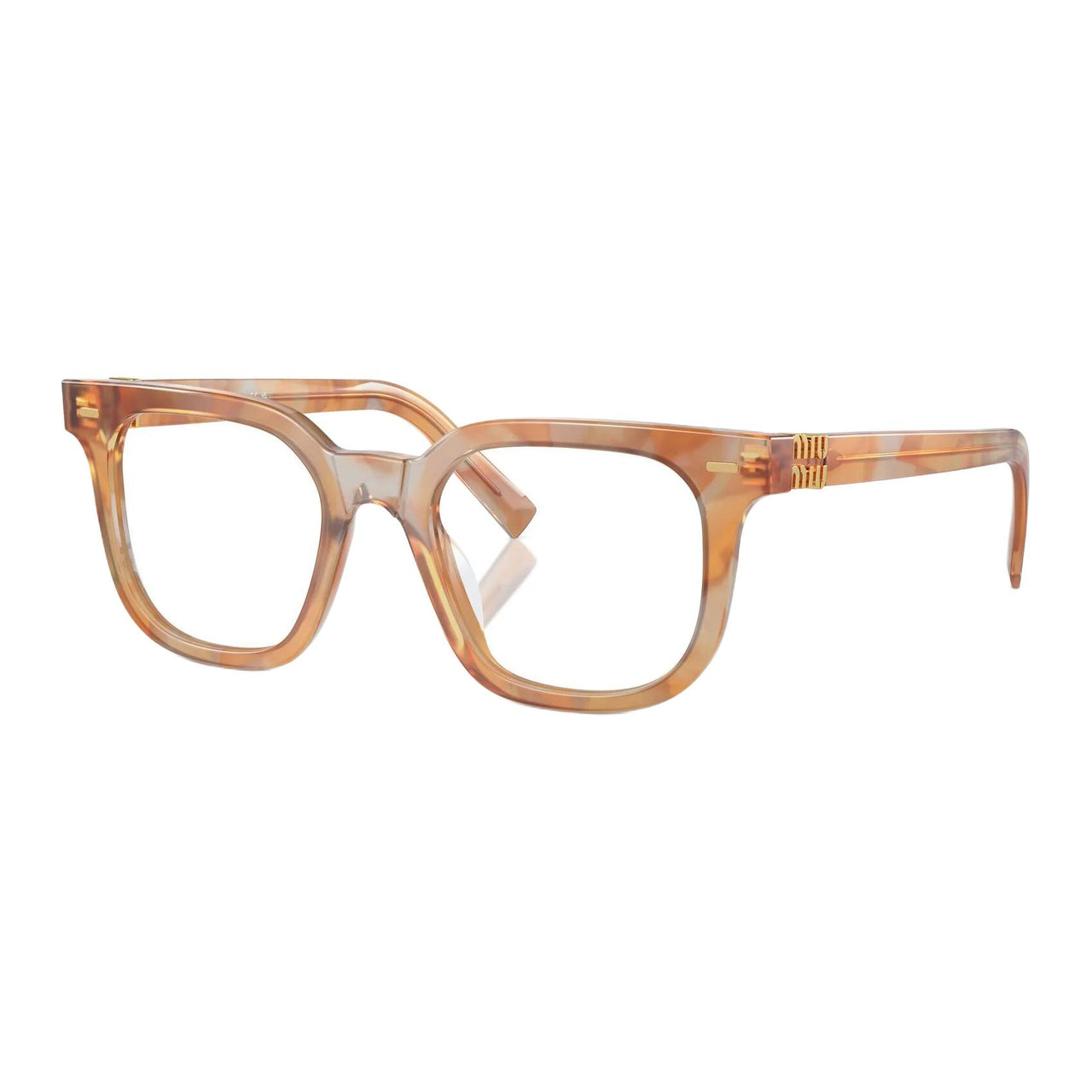 MIU MIU Acetate Square Eyeglass Frames Unisex Tortoiseshell