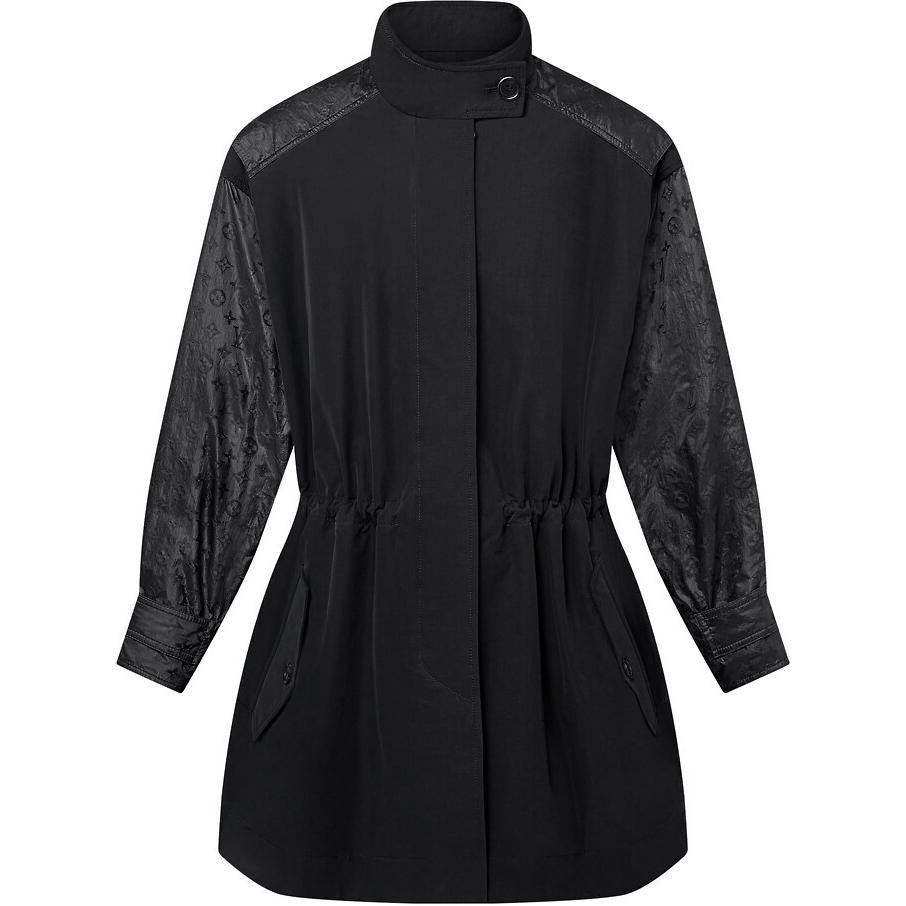 LOUIS VUITTON Monogram Accent Oversized Parka