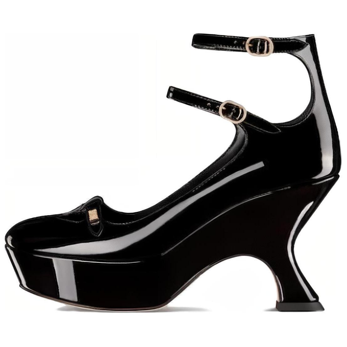DIOR Aime Dior Irregular Heel High Heels Women's Black