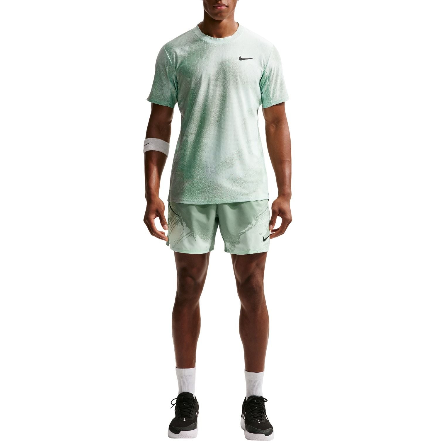 Nike Court Slam Dri-FIT ADV T-Shirt 'Barely Green Steam Black' IB1016-394