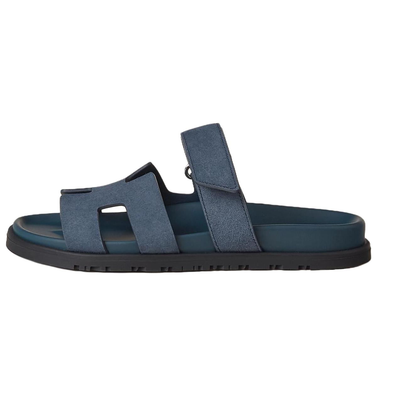 HERMES Chypre Slip-Resistant Slide Slippers Women's Sky Blue