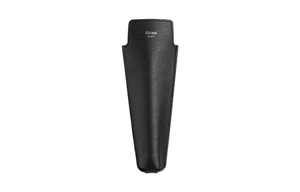 CELINE Grained Calfskin Wooden Razor Storage Box Bag Men's
