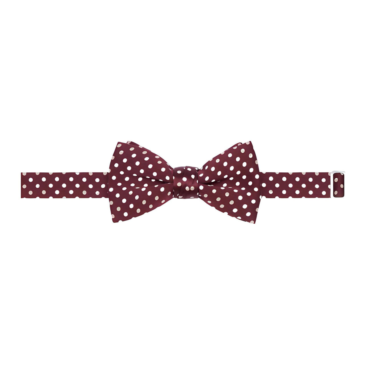 CELINE Bow Tie In Polka Dot Silk Satin