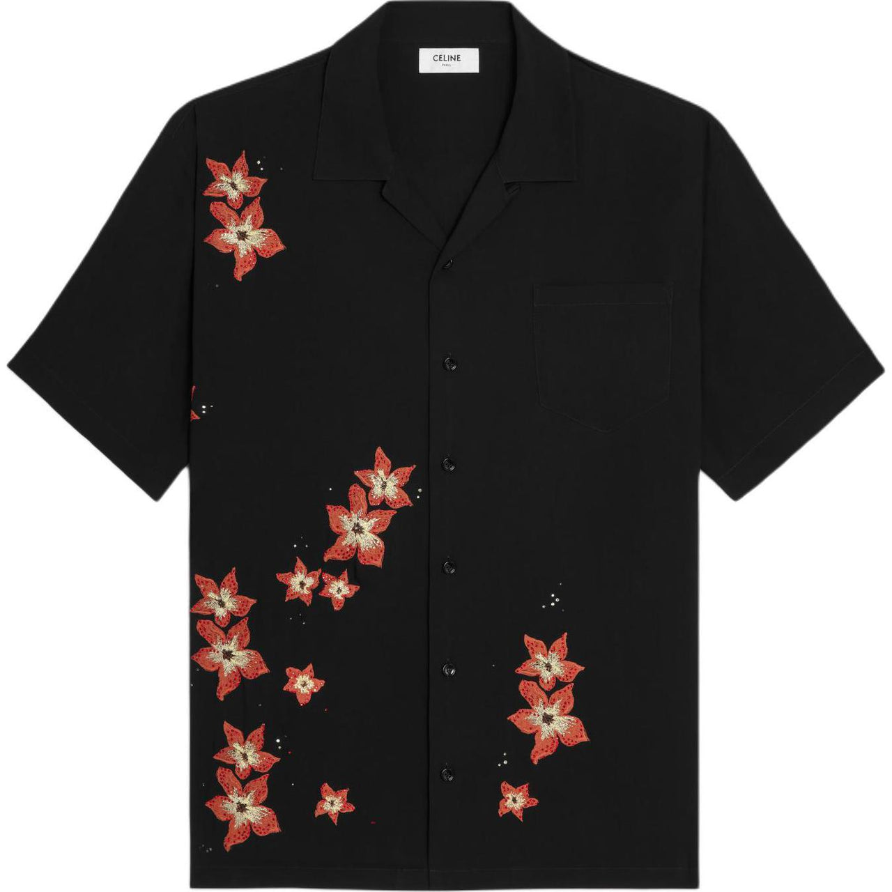 CELINE Floral Patterned Hawaii Shirt