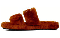 CELINE Triomphe Slide Slippers 0.5cm Women's Rusty Red