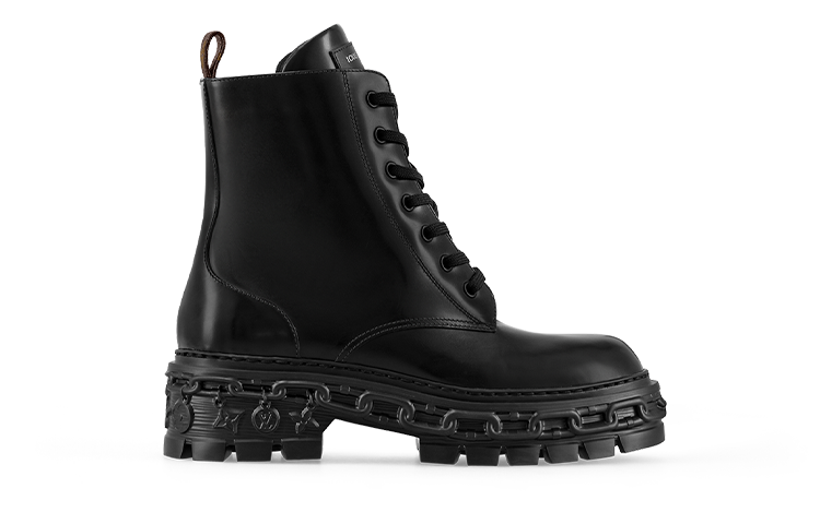LOUIS VUITTON Short Martin Boot Women's Black