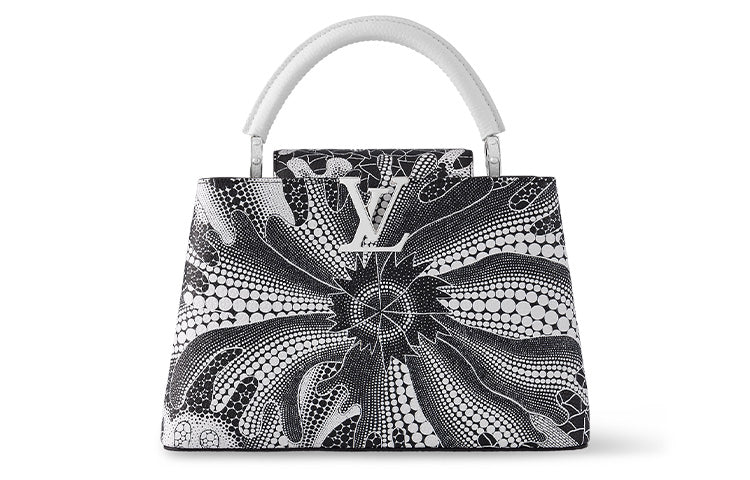 LOUIS VUITTON X Yayoi Kusama Capucines Mm Black/White