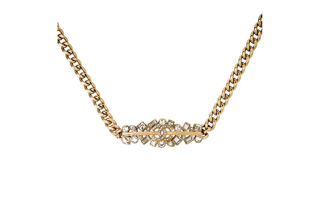 CHANEL Necklaces Women's Gold