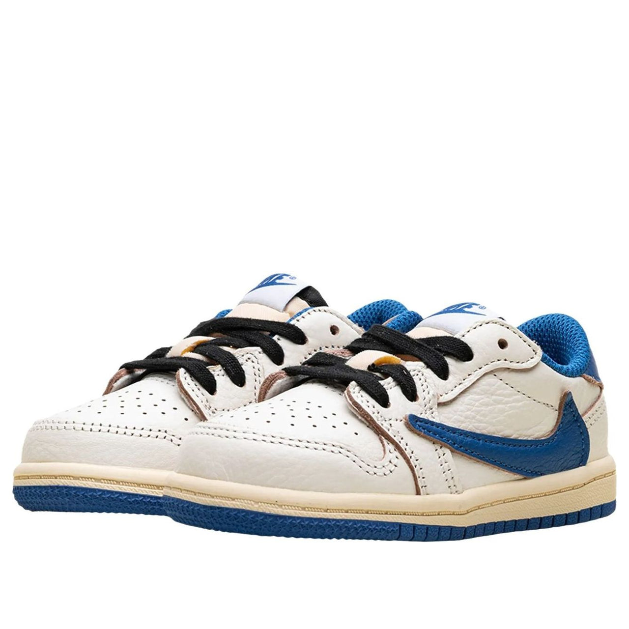 (PS) Air Jordan 1 Retro Low x Travis Scott x Fragment 'Sail Military Blue' DO5442-104