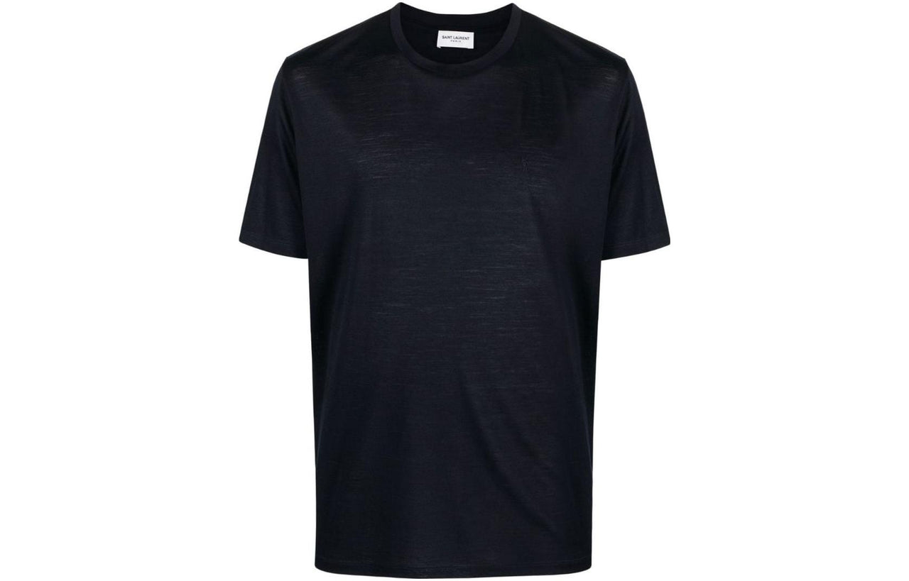 SAINT LAURENT Crew Neck Cotton T shirt
