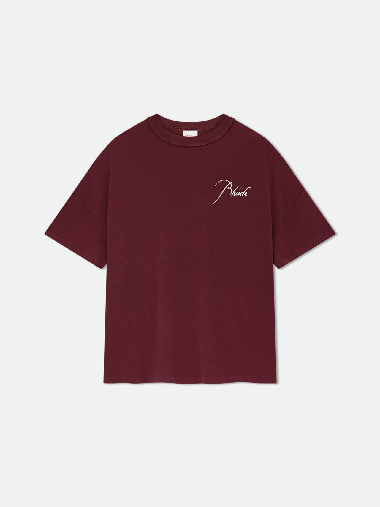 Rhude Men's Reverse Tee Burgundy