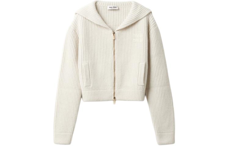 MIU MIU SS24 Knitwear Women's Chalk White
