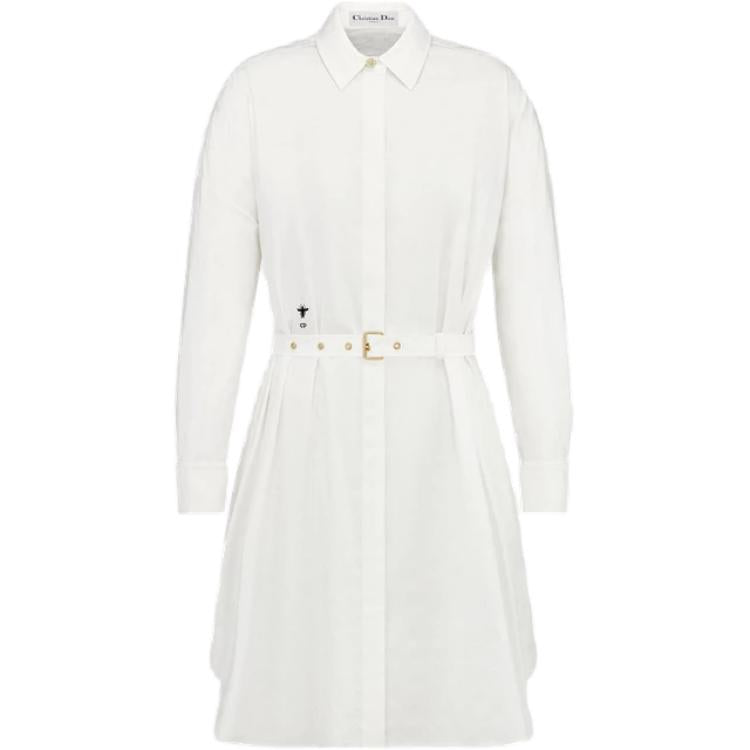 DIOR Belted Macrocannage Shirtdress