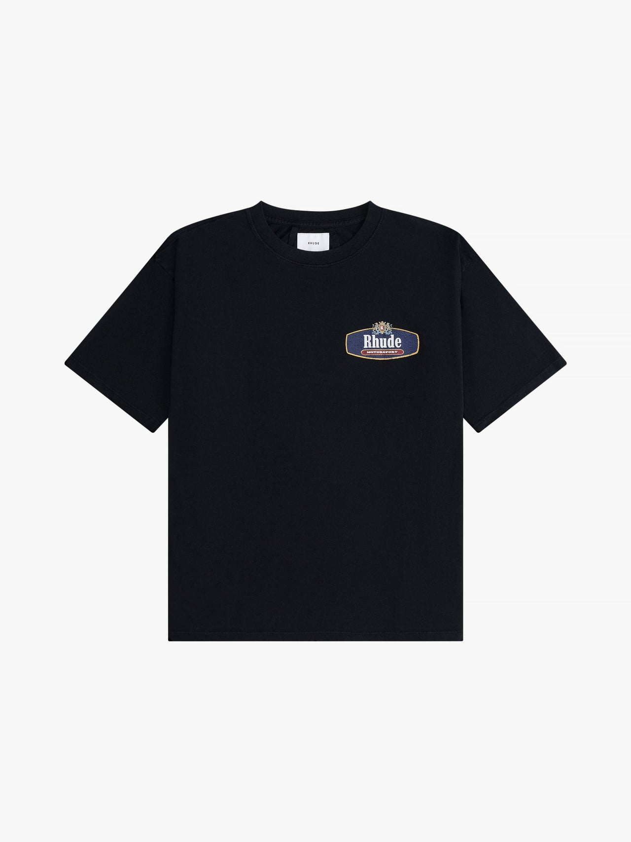 Rhude Men's Racing Crest Tee Vtg Black