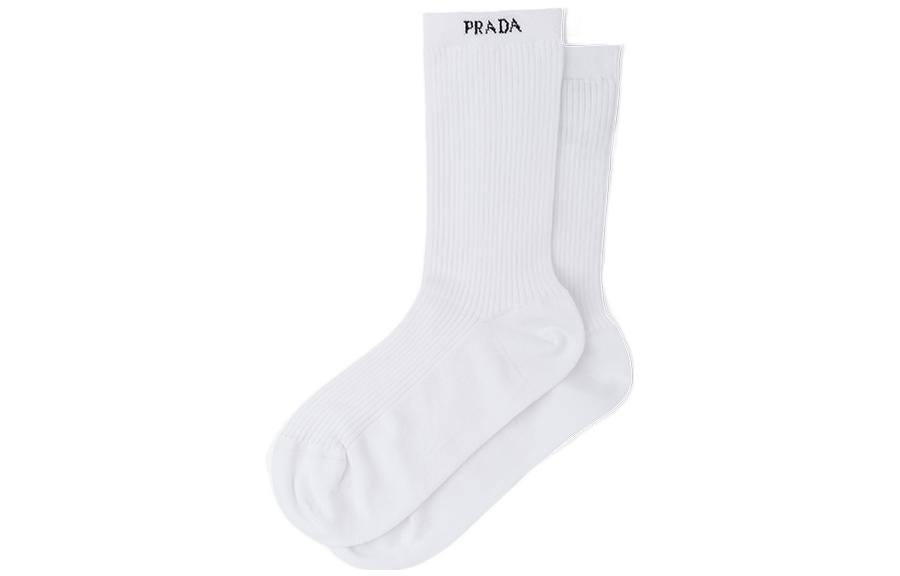 PRADA Ankle Socks Women's 1 Pack White