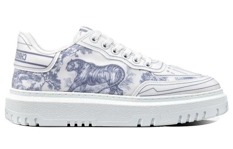 DIOR Addict Low Top Stylish Skateboarding Shoes Women's White