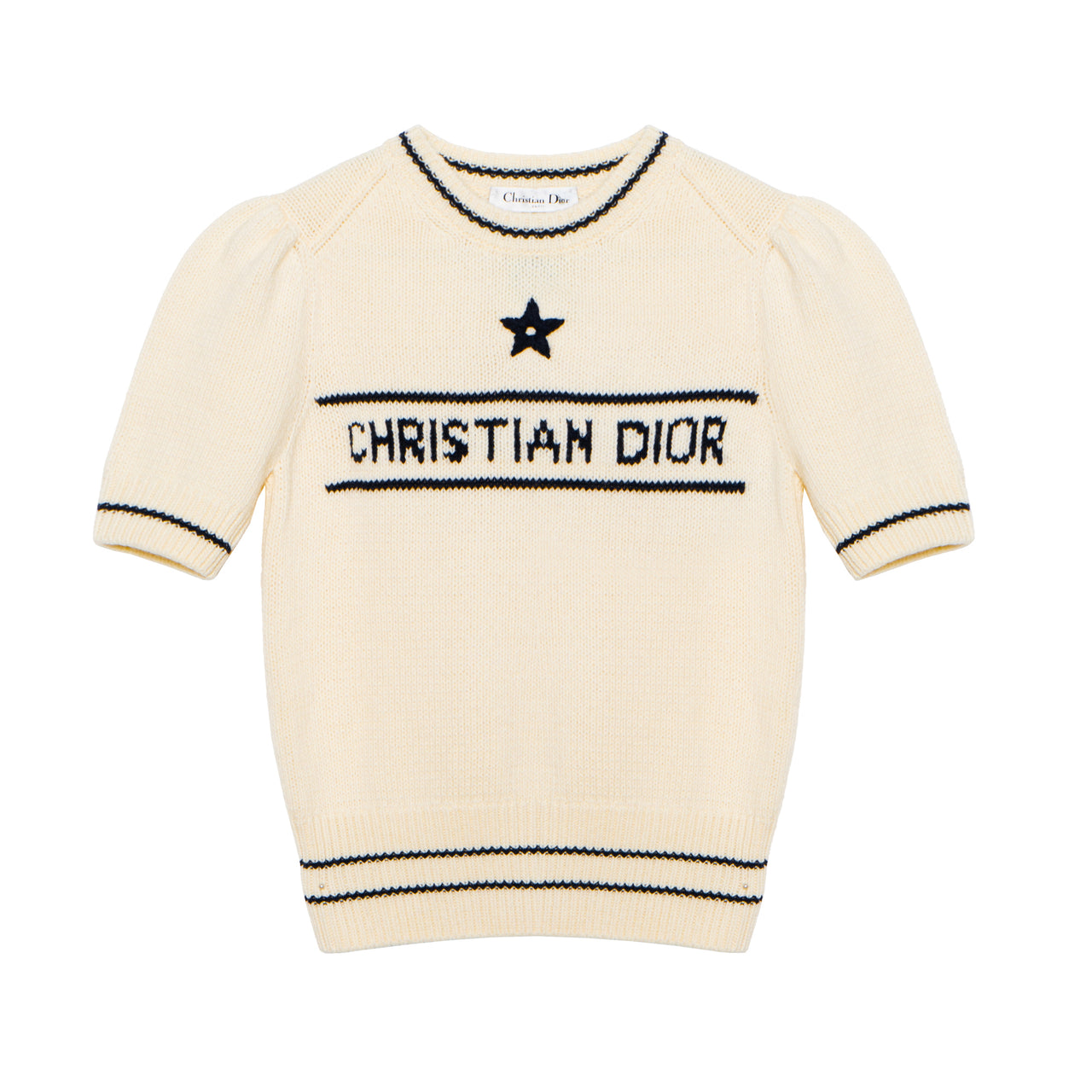 DIOR Dior Quarterly New Products Cashmere Sweater Women's Beige
