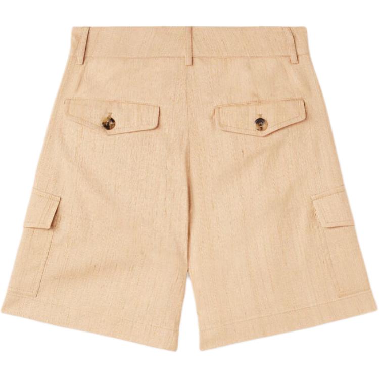Loro Piana SS24 Casual Shorts Women's Ginseng Light Yellow