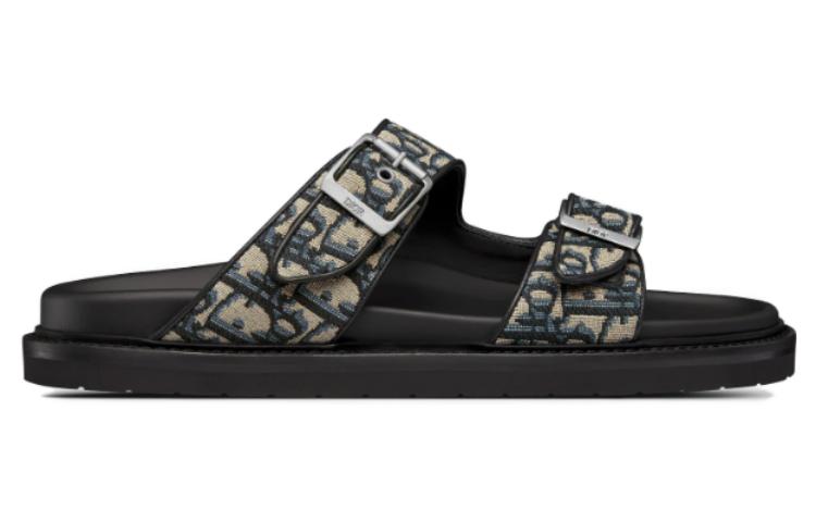 DIOR Aqua Sandal 'DIOR Oblique - Beige Black'