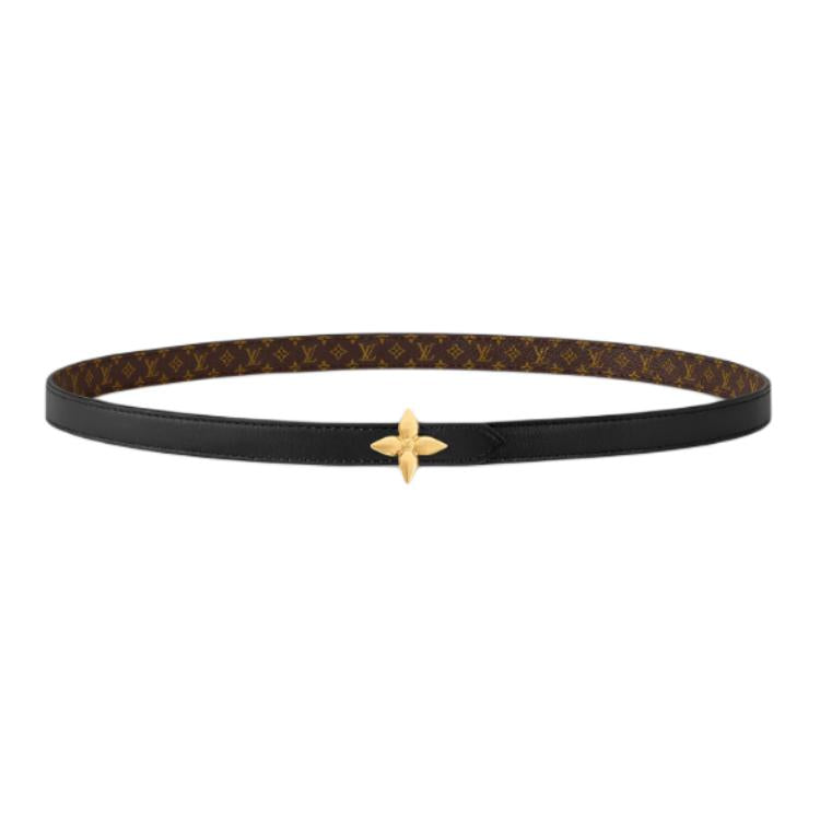 LOUIS VUITTON Lv Mini Flowergram15mm Reversible Belt