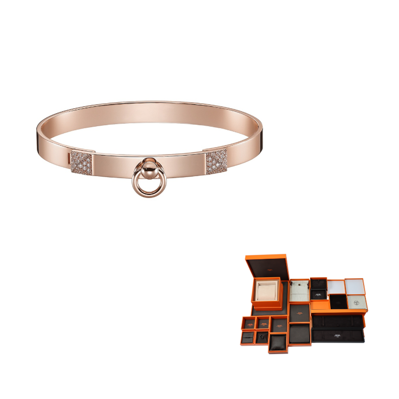HERMES Rose Gold Bangles Unisex