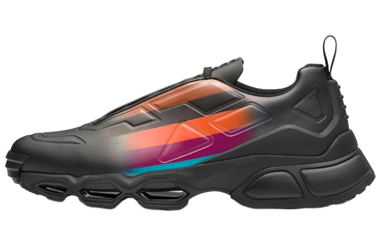 PRADA Collision Cross Sneaker Black Astral Blue
