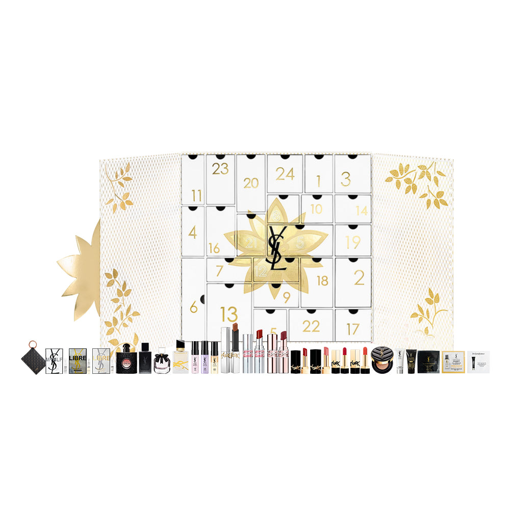 SAINT LAURENT 2024 Calendar Countdown Timer Box Makeup Sets Easy to Blend Natural Long Lasting