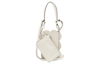 MIU MIU Cow Leather Bucket Bag Portable Crossbody Bag Shoulder Bag Women's White