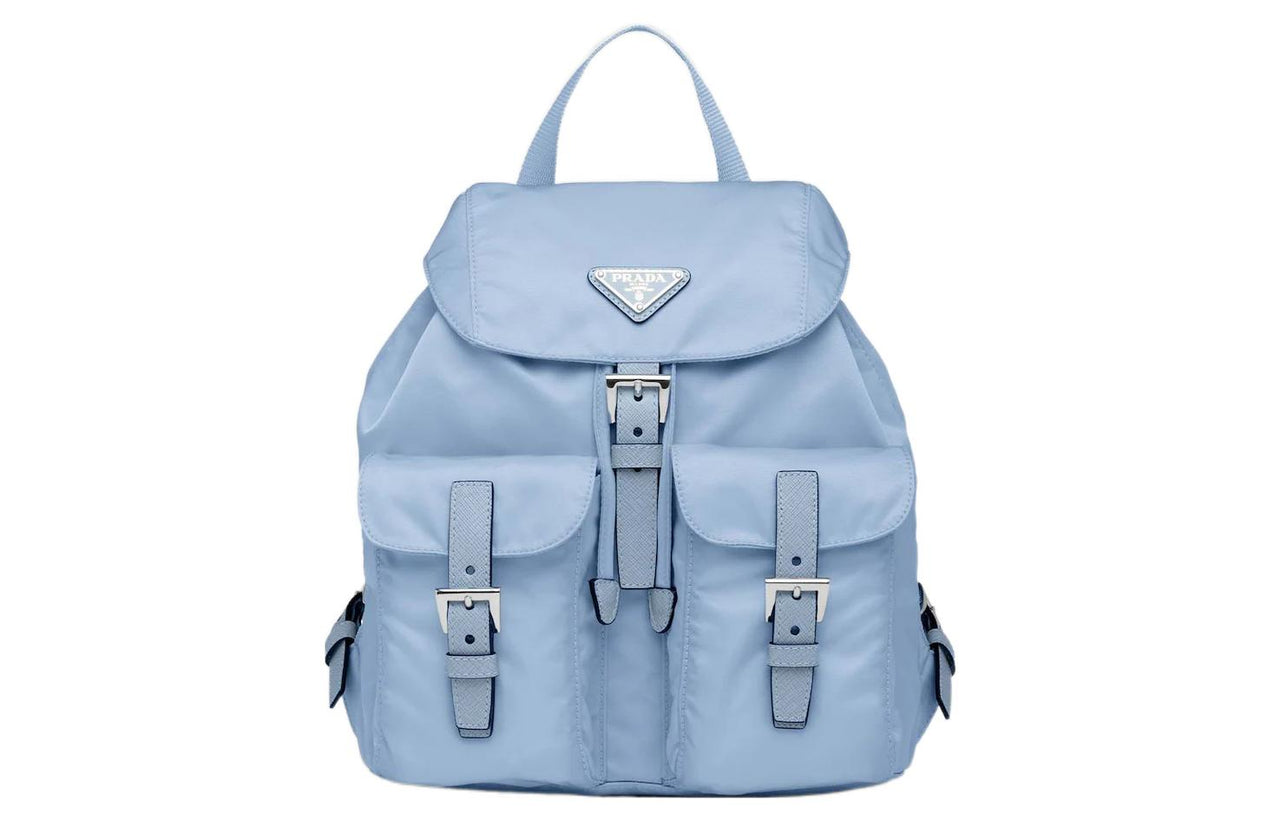 PRADA Re Nylon Recycled Nylon Triangle Logo Multifunction Small Size Women's Sky Blue