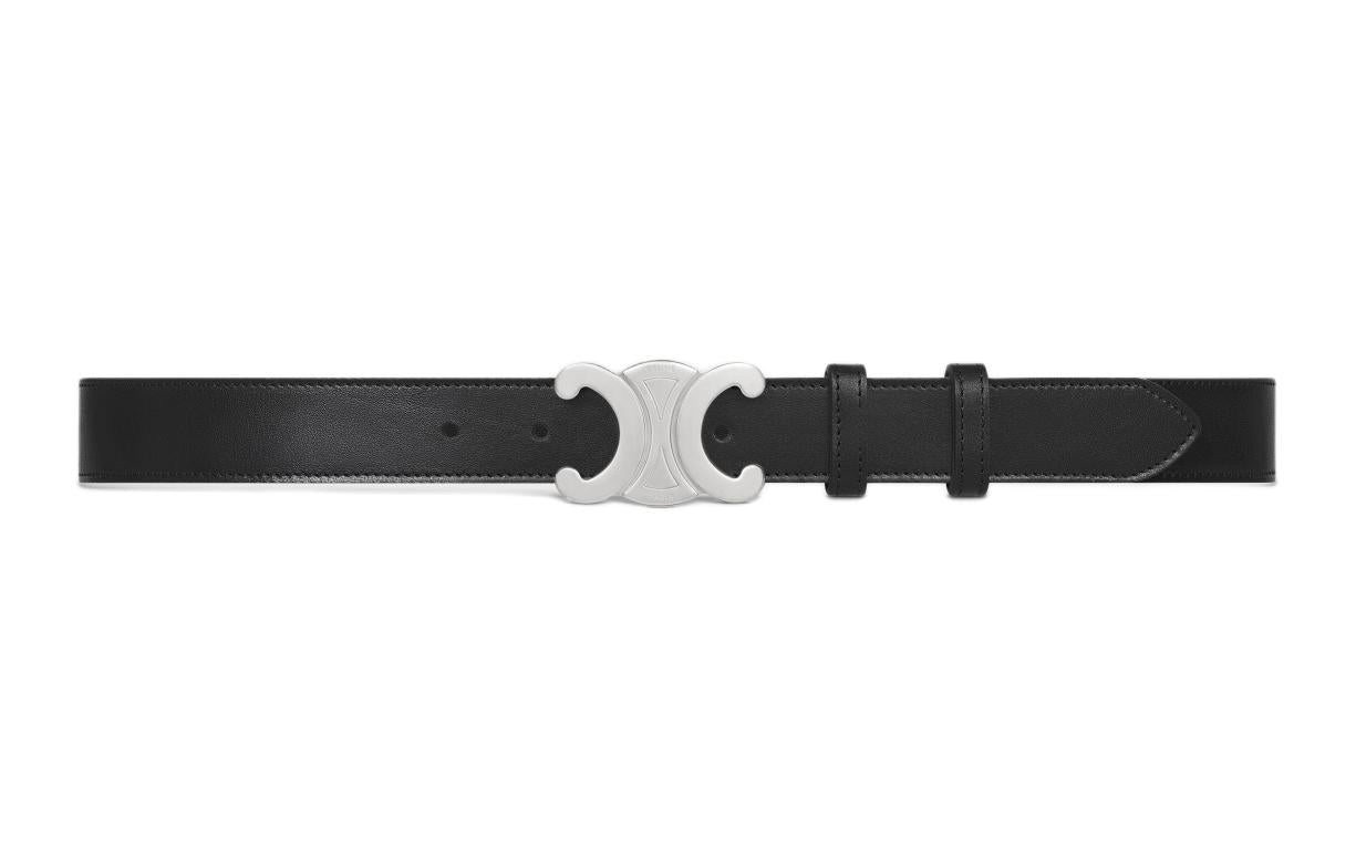 CELINE Large Triomphe Belt In Vintage Calfskin