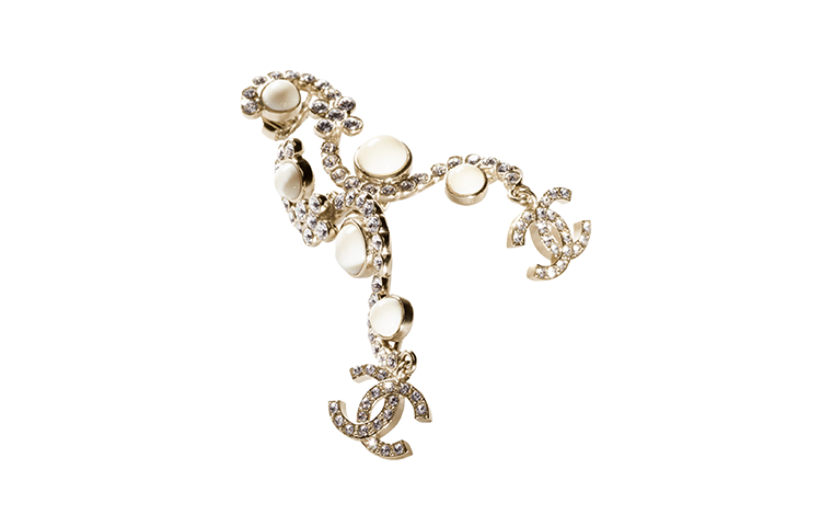 CHANEL Earrings Women's Silver