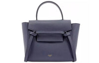 CELINE Grained Calfskin Handbag, Shoulder Bag, Crossbody Bag, Handbag Women's Blue Purple