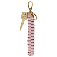 MIU MIU Leather Keychains Unisex Pink