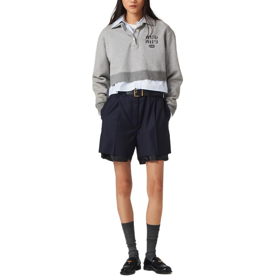 MIU MIU SS24 Casual Shorts Women's Blue