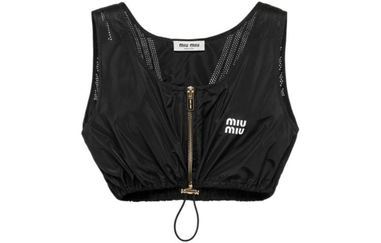MIU MIU Tank Tops Women's Black