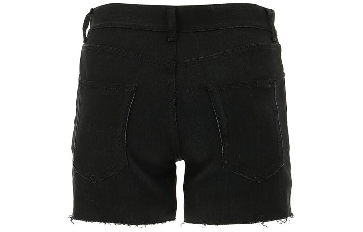 SAINT LAURENT Distressed Denim Shorts