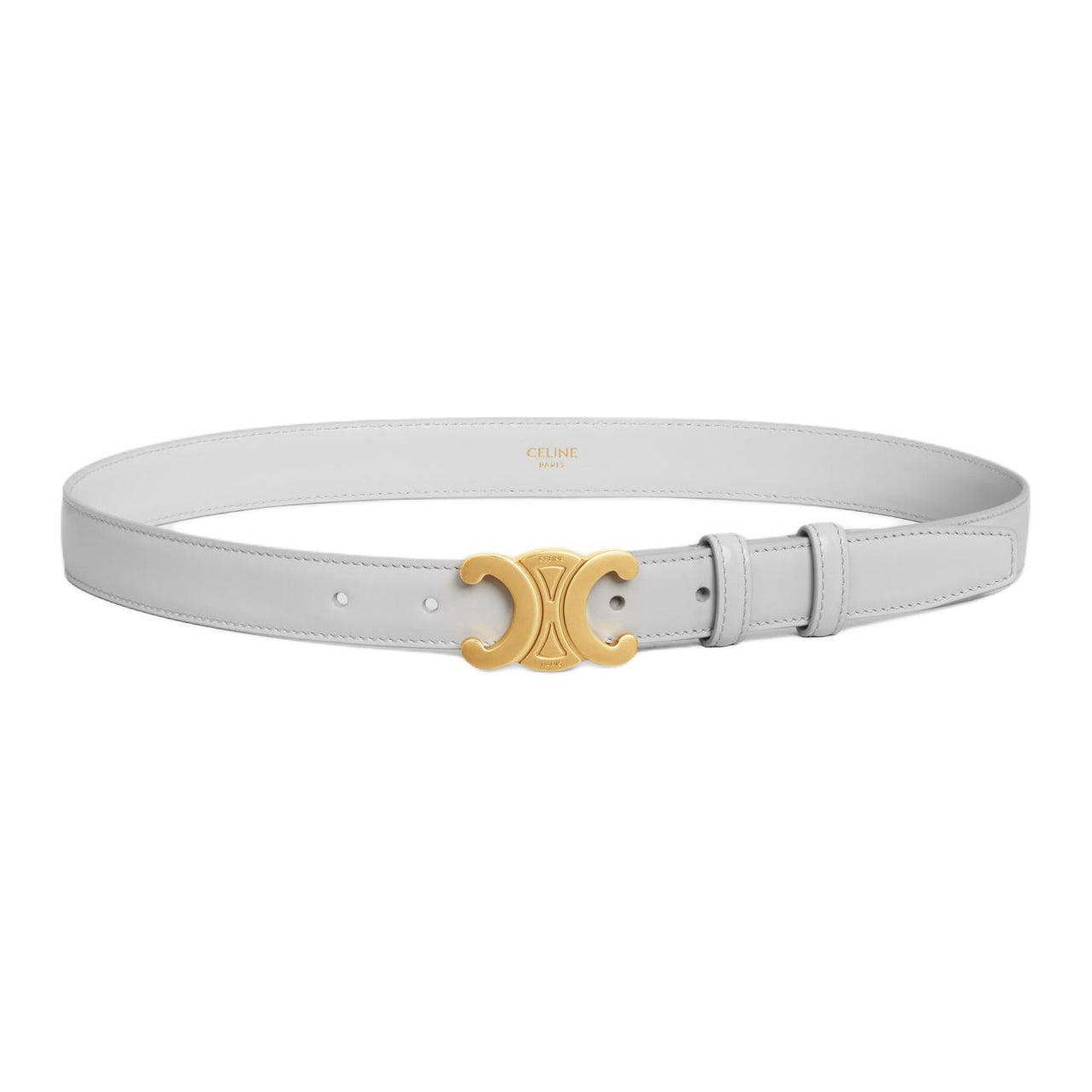 CELINE Medium Triomphe Belt In Taurillon Leather